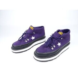Converse Mountain Club Womens Shoes 8.5 Purple Mid Fleece Lined Boot 566162C